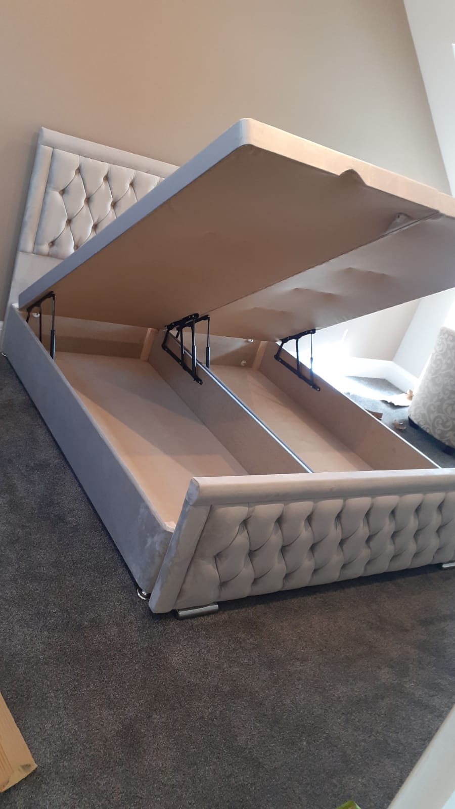 Hilton Bed with Divan Ottoman Gaslift