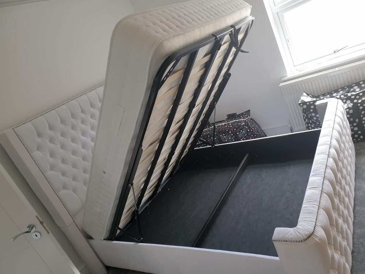 Shaf Bed with Curved Footboard