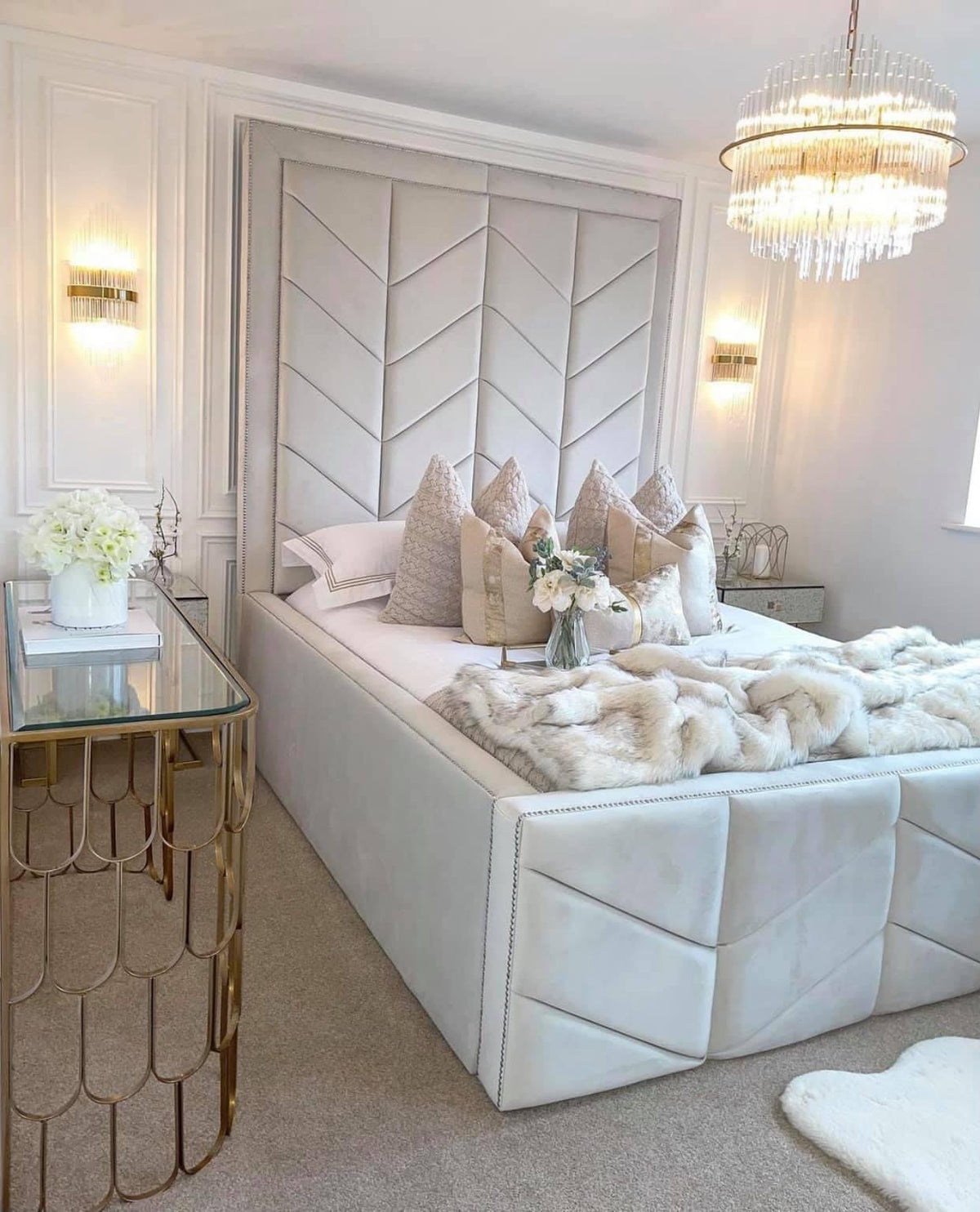 90" inches Headboard Ambassador Bed