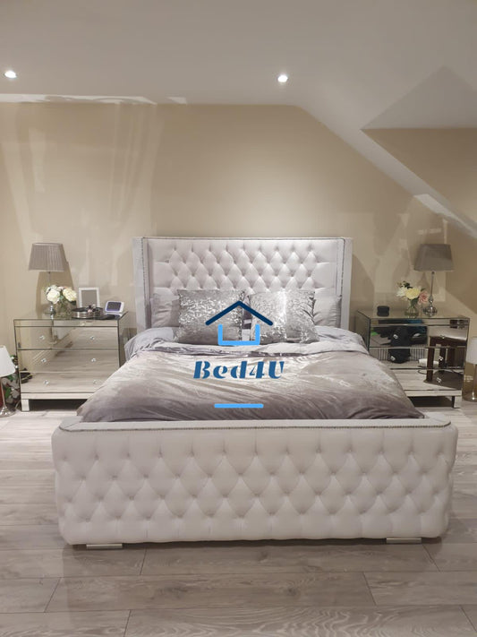Shaf Bed with Curved Footboard